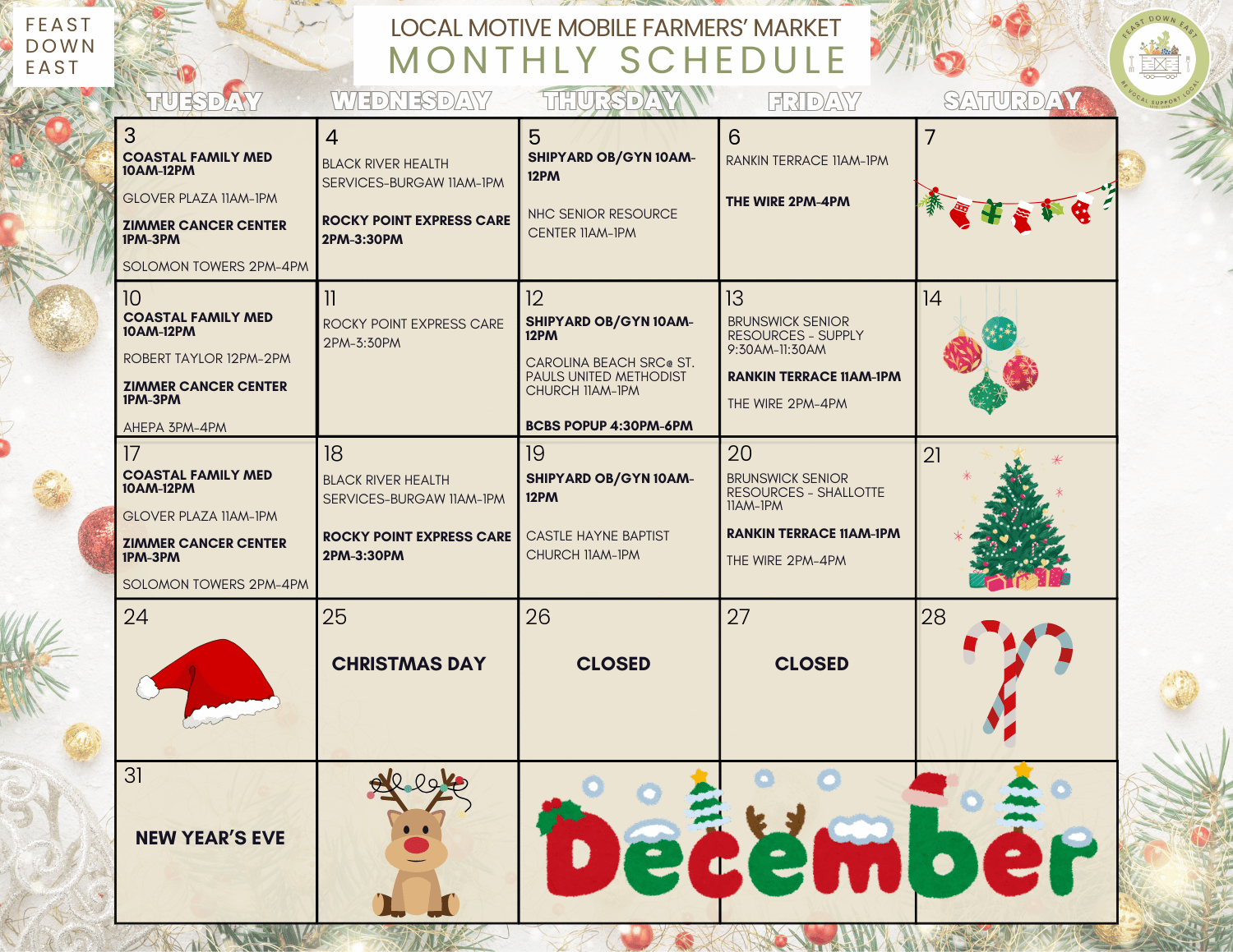 fde mobile market schedule 2024 DECEMBER Front